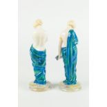 PAIR OF ROYAL WORCESTER CHINA FIGURES MODELLED BY JAMES HADLEY, 'JOY' and 'SORROW', each modelled as