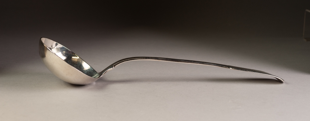 GEORGE IV SCOTTISH SILVER FIDDLE PATETRN SOUP LADLE, by Mitchell & Russell, Glasgow 1820, 8 ozs