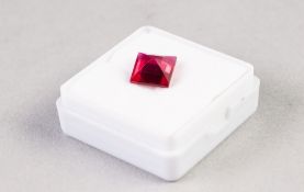 NATURAL SQUARE CUT RUBY, 3.30ct, 7 x 7 x 4mm