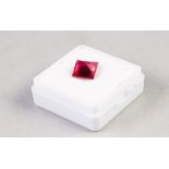 NATURAL SQUARE CUT RUBY, 3.30ct, 7 x 7 x 4mm