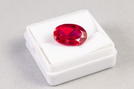 NATURAL OVAL CUT RUBY, 8.30ct, 13 x 9 x 6mm