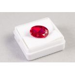 NATURAL OVAL CUT RUBY, 8.30ct, 13 x 9 x 6mm