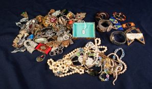 SELECTION OF COSTUME JEWELLERY and THREE LADY'S and GENTLEMAN'S WRISTWATCHES