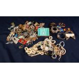 SELECTION OF COSTUME JEWELLERY and THREE LADY'S and GENTLEMAN'S WRISTWATCHES