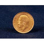 GEORGE V (1926) PRETORIA MINT GOLD SOVEREIGN (EF)