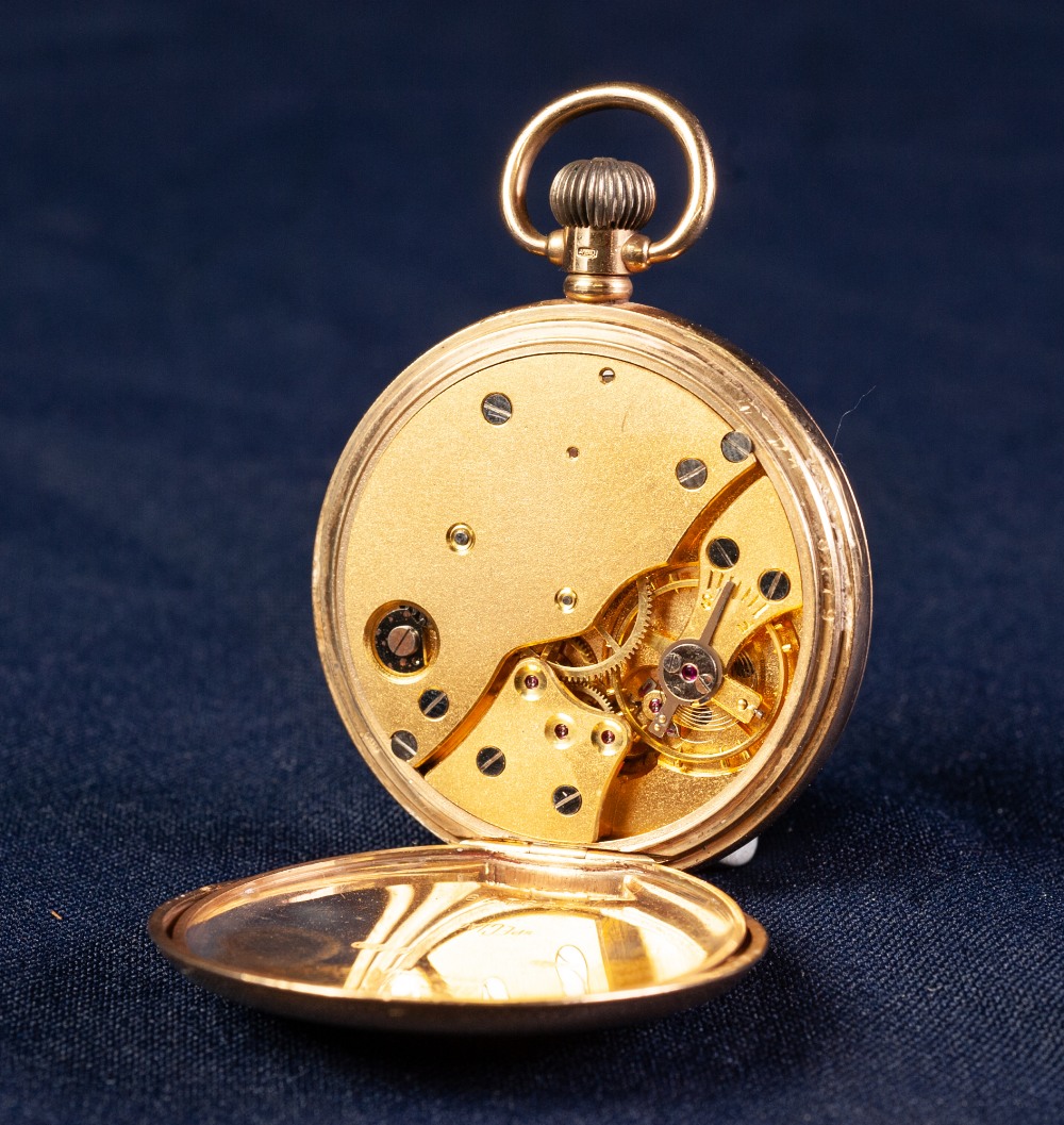 20th CENTURY SMITHS 9ct GOLD CASED OPEN FACE KEYLESS GENTLEMAN'S POCKET WATCH, hallmarked Birmingham - Image 3 of 4