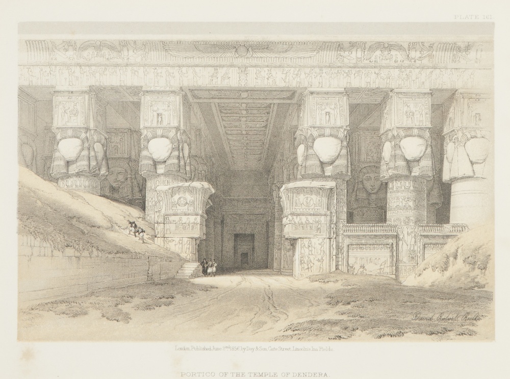 AFTER DAVID ROBERTS R.A. SIX 19th CENTURY TINTED LITHOGRAPHIC BOOK PLATES, VARIOUS VIEWS IN THE - Image 5 of 7