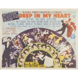 DEEP IN MY HEART M.G.M. 1954, US half sheet, style A, 21 1/2" x 27 1/2" featuring Jose Ferrer, Merle