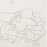 PETER OAKLEY (1937-2007) PEN AND INK 'Tablegroup' Signed and dated (20)03, titled verso 7" x 7" (