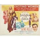 INVITATION TO DANCE, M.G.M. 1957, US half sheet, style T/A, 21 3/4" x 27 1/2", featuring Gene Kelly,
