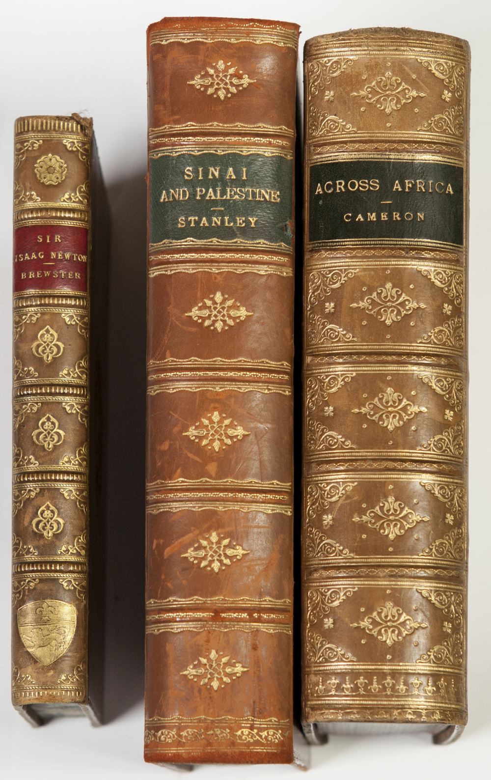 ACROSS AFRICA CAMERON. Published Philip and Son 1885. New edition, full leather prize binding. Sinai