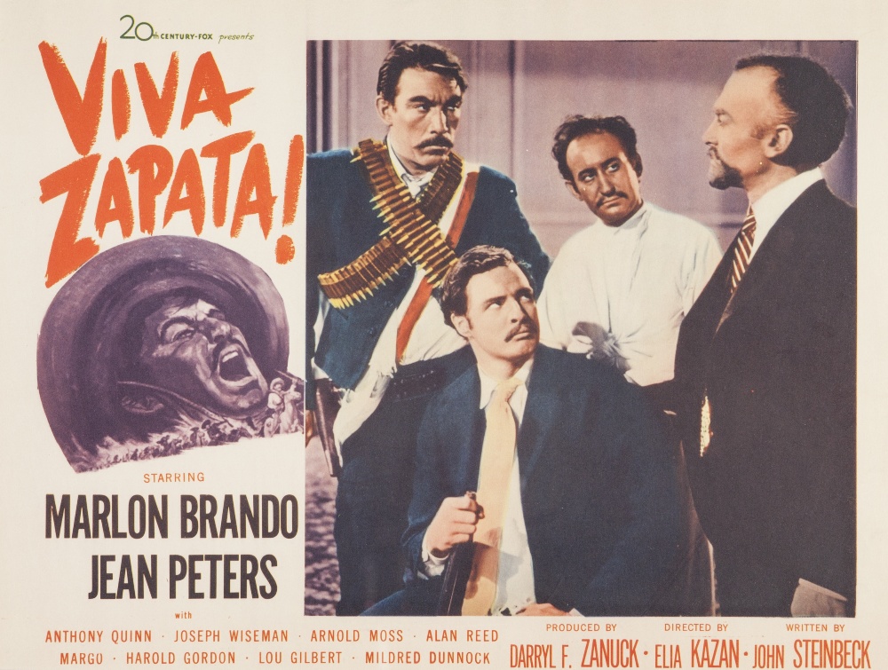 VIVA ZAPATA 20th CENTURY FOX 1952, lobby card set of eight, 10 1/2" x 13 3/4", featuring Marlon - Image 5 of 8