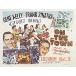 ON THE TOWN, M.G.M. 1949 US half sheet, style A, 21 1/2" x 28", featuring Gene Kelly and Frank