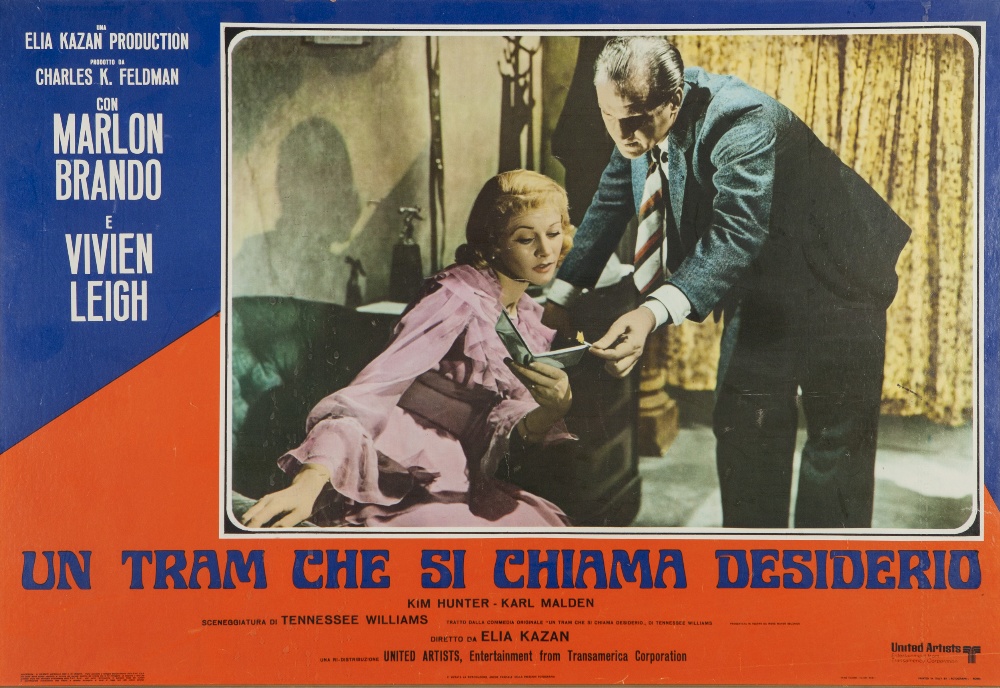 UN TRAM CHE SI CHIAMA DESIDERIO (A STREETCAR NAMED DESIRE), RE-RELEASE 1973 UNITED ARTISTS ITALY, - Image 2 of 2