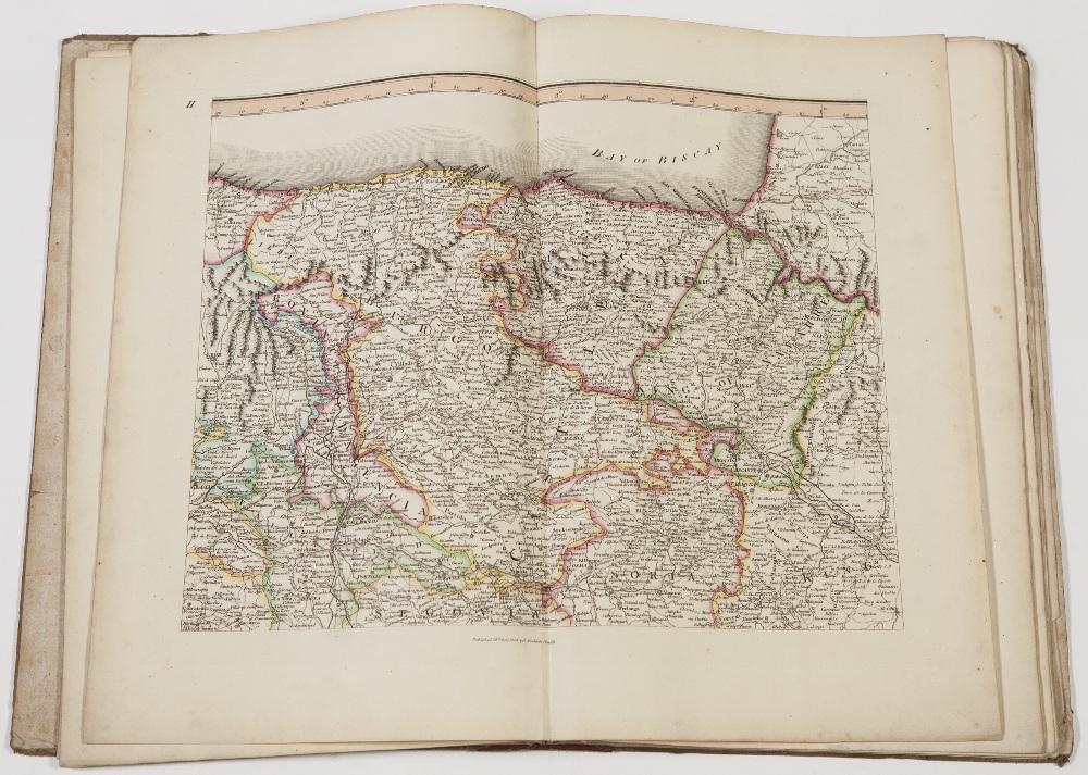 MAP OF SPAIN AND PORTUGAL BY MENKELLE AND P.G. CHANLAIRE. Published by John Stockdale, Picadilly - Image 3 of 4