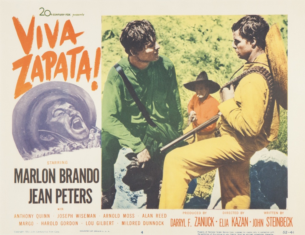 VIVA ZAPATA 20th CENTURY FOX 1952, lobby card set of eight, 10 1/2" x 13 3/4", featuring Marlon - Image 2 of 8