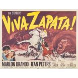 VIVA ZAPATA 20th CENTURY FOX 1952, lobby card set of eight, 10 1/2" x 13 3/4", featuring Marlon
