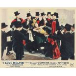 I LOVE MELVIN M.G.M. 1953 eight British front of house stills, 7 3/4" x 91/2" featuring Debbie