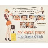 MY SISTER EILEEN, COLUMBIA PICTURES 1955, US half sheet, style B, 21 3/4" x 27 3/4" featuring