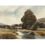 COLIN RADCLIFFE (MODERN) PAIR OF OIL PAINTINGS ON BOARD River landscapes Both signed lower right 12"