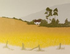 KRISTINE NASON TWO ARTIST SIGNED LIMITED EDITION COLOUR PRINTS 'Hill Farm', artist proof, edition of