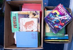 MIXED CHILDREN'S BOOKS TO INCLUDE; VARIOUS ANNUALS AND AUTHORS including; Enid Blyton, Lousia Alcott