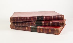 ISOGRAPHIE DES HOMMES CELEBRES. Published France circa 1840's. 3 vols. An Interesting Collection