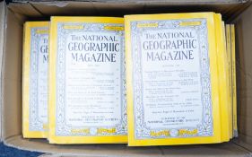 NATIONAL GEOGRAPHIC - A LARGE COLLECTION OF ORIGINAL ISSUES approx 70 in total, dating from the late