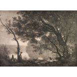 EARLY 20th CENTURY PHOTOGRAVURE AFTER CAMILLE COROT and fifteen other prints, etc. various