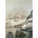 ROB PIERCY ARTIST SIGNED LIMITED EDITION COLOUR PRINT 'Coire Mhic Fherchair, Beinn Eighe', (114/500)