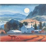 NOEL McCREADY (TWENTIETH CENTURY) WATERCOLOUR 'Fox-Conwy Valley' Signed and dated (20)04, titled