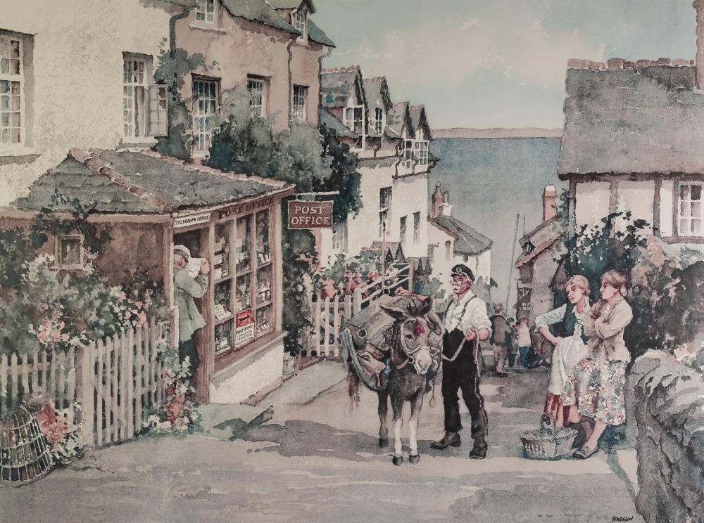 E.R. STURGEON SEVEN ARTIST SIGNED COLOUR PRINTS, Bygone village scenes Including three limited - Image 6 of 7