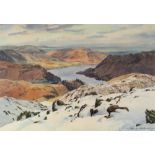 JIM M. ALDERSLEY ARTIST SIGNED LIMITED EDITION COLOUR PRINT 'Ullswater', (206/850) 10" x 14" (25.4cm