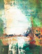 DAVE STANLEY (TWENTIETH CENTURY) ACRYLIC ON PAPER 'Lymm Light' Signed, titled and dated (19)99, to