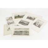 A QUANTITY OF ETCHINGS to include C.WARREN AFTER B.BAND: CHESTER CATHEDRAL S.W. VIEW G. PICKERING: