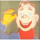 ANDY WARHOL (AMERICAN 1928 - 1987) COLOURED LITHGRAPHIC PRINT ON ARCHES PAPER 'Howdy Doody' Signed