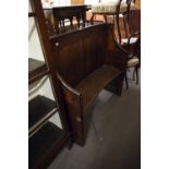 AN OLD CHURCH PEW (3'8" WIDE) SLIGHTLY CURVED