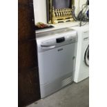 HOTPOINT ULTIMA CONDENSER TUMBLE DRYER IN GREY METAL CASE