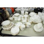 PROBABLY IRISH BONE CHINA PART DINNER, TEA AND COFFEE SERVICE FOR 6 PERSONS, 78 PIECES, INCLUDING
