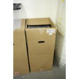 15 30L PLASTIC STORAGE SKIPS WITH LIDS (BOXED AS NEW)