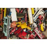 SELECTION OF MAINLY PLAYWORN UNBOXED DIE CAST TOY VEHICLES, VARIOUS in excess of 50 pieces to