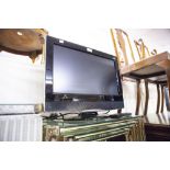 JOHN LEWIS SMALL FLAT SCREEN TELEVISION 22" AND A SKY BOX