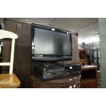 22" COMBI TV/DVD PLAYER, A BLURAY PLAYER AND A VIDEO RECORDER (3)