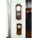 TWO MODERN WESTMINSTER STYLE WALL CLOCKS