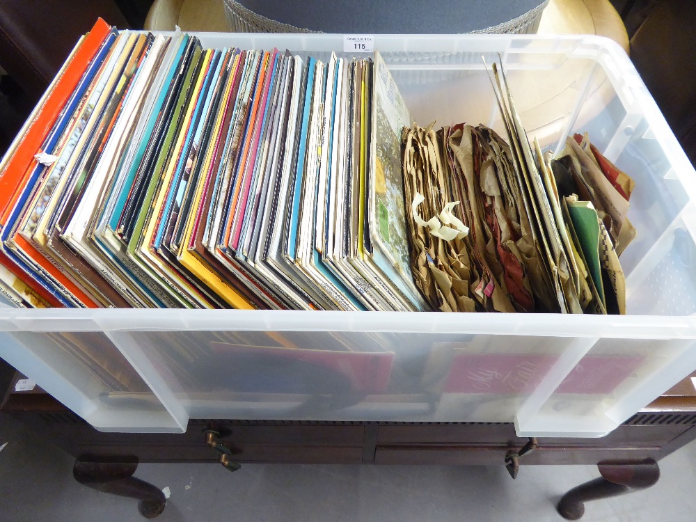LARGE QUANTITY OF LP RECORDS AND A SELECTION OF 78s, MAINLY CLASSICAL AND EASY LISTENING (CONTENTS