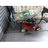 A ELECTROLUX DELUXE STEAMER IN BOX AND A BRIGGS & STRATTON 3.5 PETROL LAWN MOWER (2)