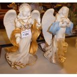 A PAIR ON LENNOX CHINESE PORCELAIN FIGURES OF ANGELS 'ANGEL OF HOPE' AND 'ANGEL OF PEACE' (2)