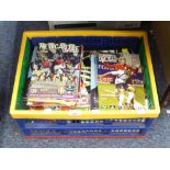 ONE BOX OF FOOTBALL PROGRAMMES TO INCLUDE; LIVERPOOL AND VARIOUS OTHER PROGRAMMES (APPROX 100)