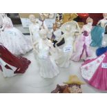 THREE BERKELEY CHINA CRINOLINE FIGURES 'THE NEW OUTFIT', 'BEST FRIENDS' AND 'AN EVENING OUT' (3)