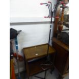 A 1960's HAGO HAT AND COAT STAND AND A TEA TROLLEY (2)